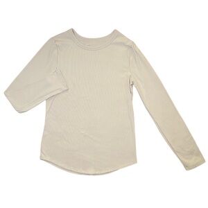 No Boundaries Long Sleeve Cream Shirt